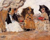 尤金 布丹 : Trouville, under a Tent